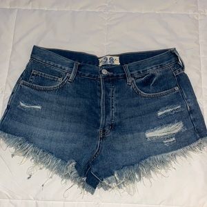 Free People Jean shorts